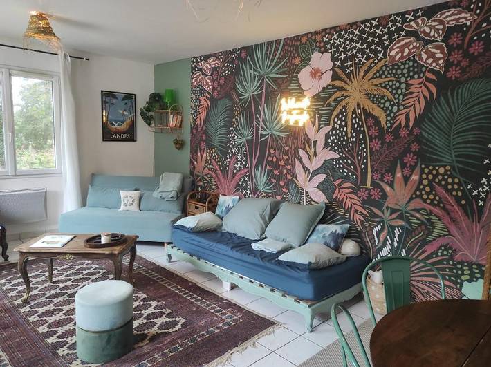 Location de vacances pour 4 personnes, avec jardin et terrasse à Campagne (Landes)