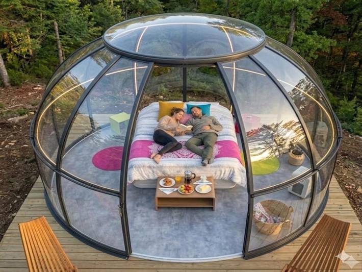 Location de vacances pour 2 personnes, avec sauna ainsi que jacuzzi et jardin à Lapte - 4