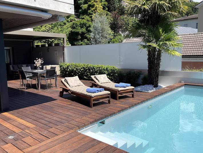 Ferienwohnung für 2 Personen, mit Terrasse und Pool sowie Seeblick im Tessin - 4