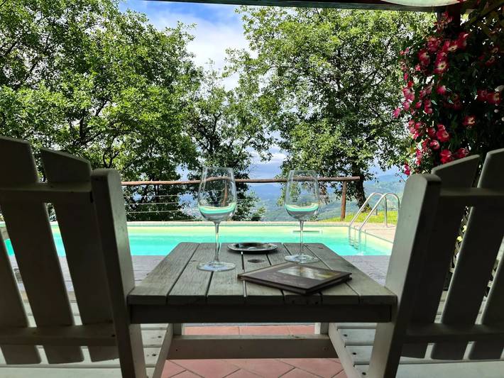 Ferienhaus für 2 Personen, mit Pool und Garten