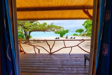 Gîte pour 4 personnes, avec jardin ainsi que vue et terrasse dans Maupiti