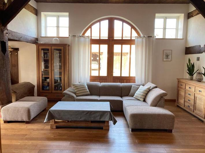 Ferienhaus für 8 Personen, mit Terrasse und Garten sowie Sauna und Ausblick in Alfsee