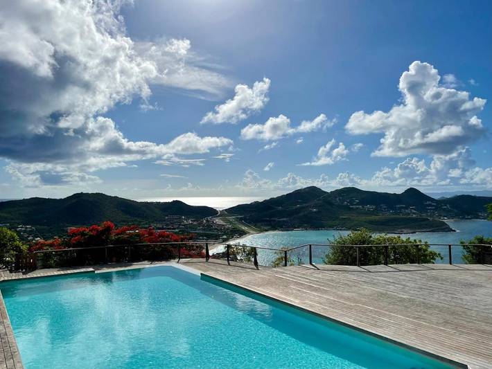 Casa de férias para 4 pessoas, com jardim e piscina e ainda vista em Saint-Barthélemy