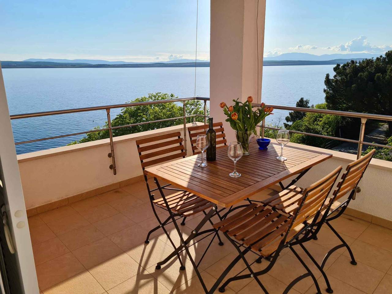 Hel semesterlägenhet, Holiday apartment with air conditioning and sea view  in Dramalj, Primorje-Gorski Kotar guovlu