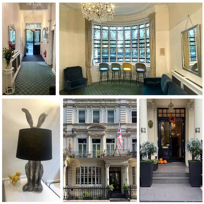 Hotel for 2 personer, med søudsigt og udsigt samt balkon i London