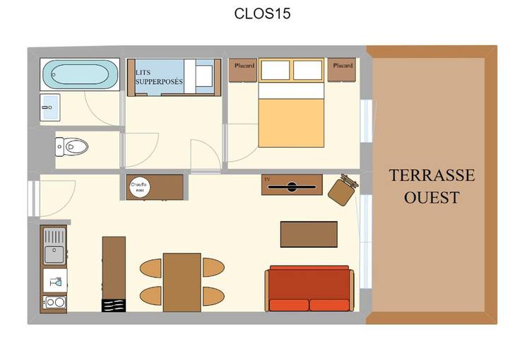 Apartamento de vacaciones para 6 personas, con balcón - 1