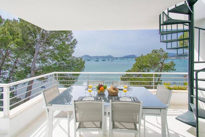 Ferienwohnung mit Meerblick für 6 Personen in Pollença