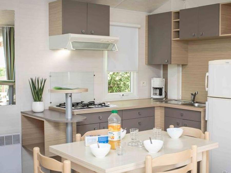 Camping Paradis l'Ile de Kernodet - Mobile home 4 persons - Mh Confort Presqu'ile 2ch 4 pers in Saint-Molf, Côte d'Amour