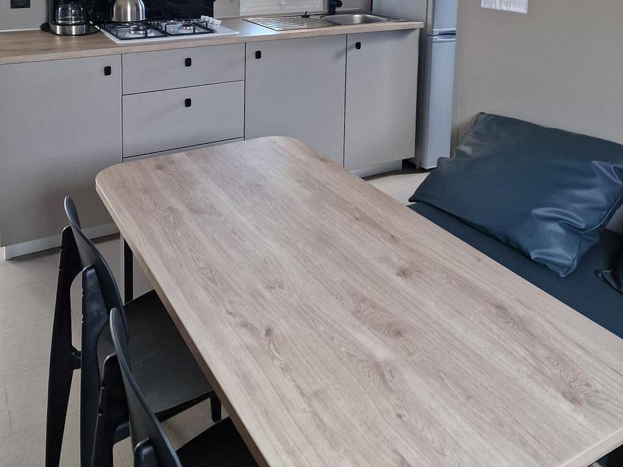 Camping Les P'tites Maisons dans la Prairie - Mobilhome 4 personnes - Family 4 pers. - 2Ch in Sallertaine, Vendée