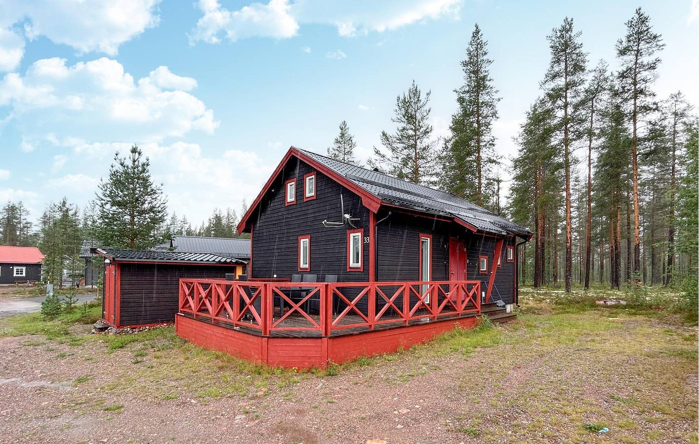 Hus för 6 Personer, med trädgård samt bastu och terass