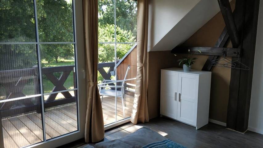 Ferienwohnung für 9 Personen, mit Balkon und Terrasse sowie Garten und Ausblick in Werben - 4