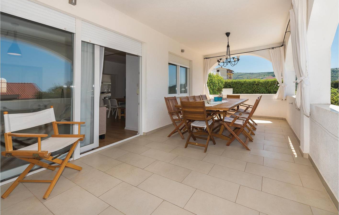 Urlaub am Meer: Gemütliche 2-Zimmer-Wohnung mit Pool und Aussicht in Primosten, Šibenik-Knin