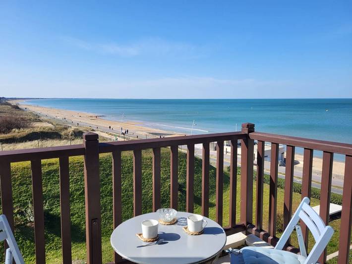 Studio pour 2 personnes, avec balcon à Cabourg