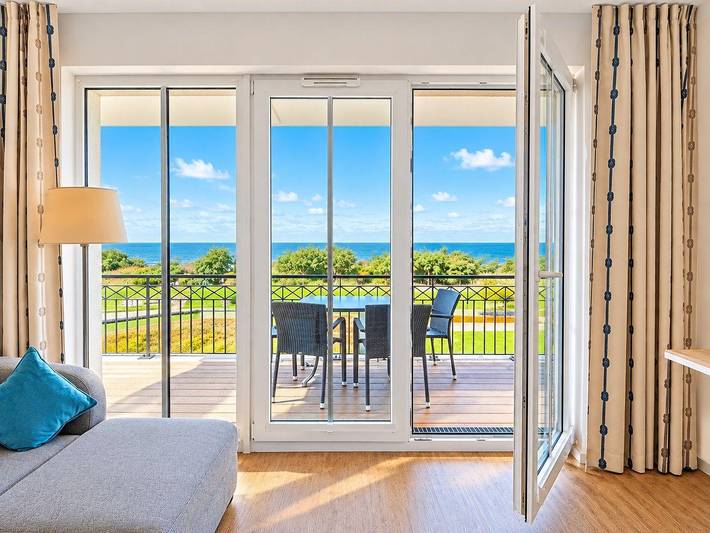Ferienwohnung für 5 Personen, mit Balkon und Terrasse sowie Pool und Sauna in Börgerende-Rethwisch