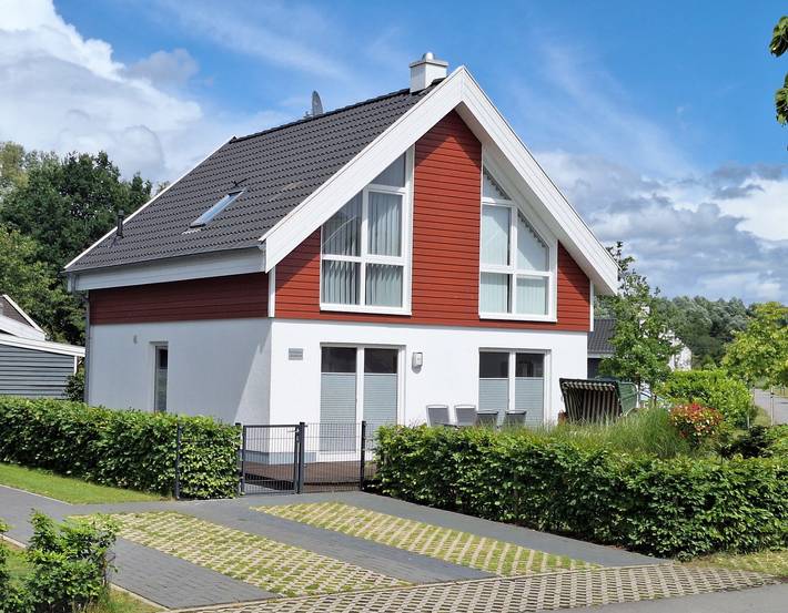Ferienhaus für 5 Personen, mit Whirlpool und Terrasse sowie Garten und Sauna