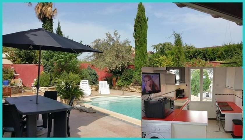 Gîte pour 4 personnes, avec bassin pour enfant et vue ainsi que piscine et jardin à Roques - 2