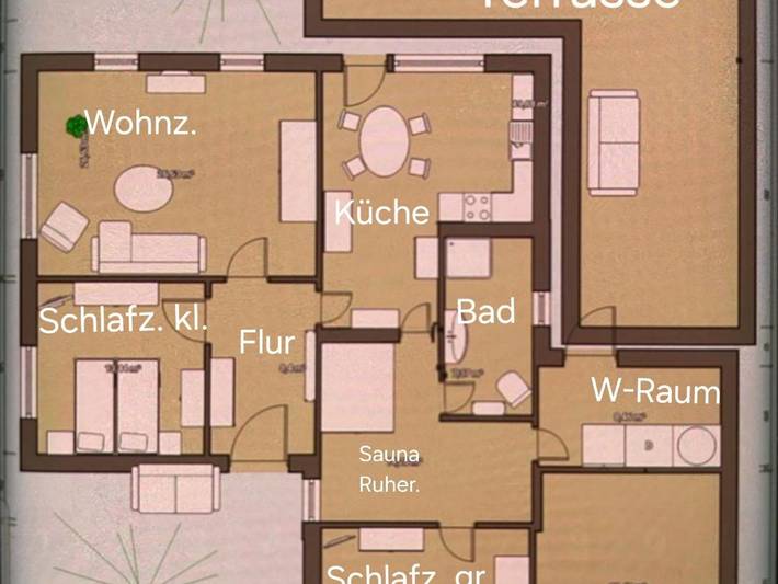 Ferienhaus für 4 Personen, mit Sauna und Ausblick sowie Garten in Bastorf - 3