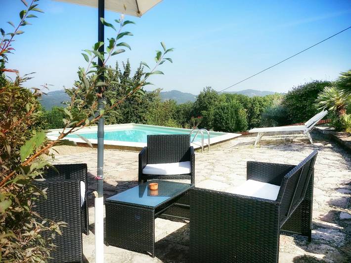 Villa a Sasso Pisano con giardino in Castelnuovo di Val di Cecina, Riserva Naturale di Monterufoli