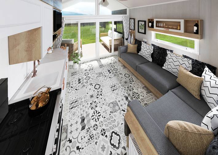 Log cabin for 4 people in North East England