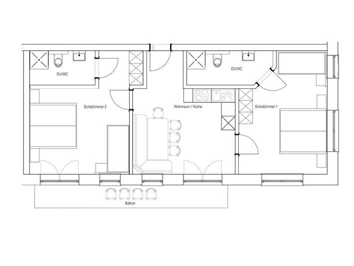 Ferienwohnung für 6 Personen, mit Balkon und Garten sowie Pool in Hintertux - 4
