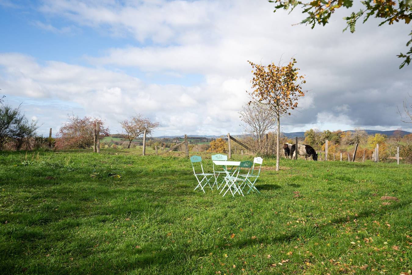 Casa de campo 'Gîte De La Ferme Des Bourettes' com terraço partilhado, jardim partilhado e Wi-Fi in Haute-Rivoire, Rio Ródano