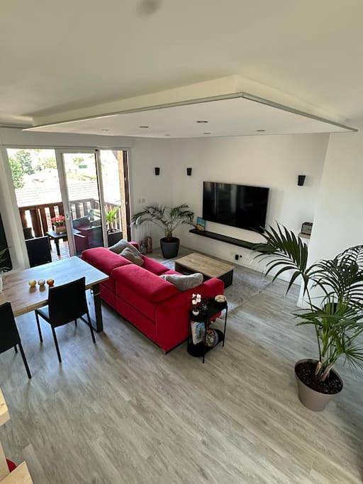 Appartement de vacances pour 4 personnes, avec vue et jardin