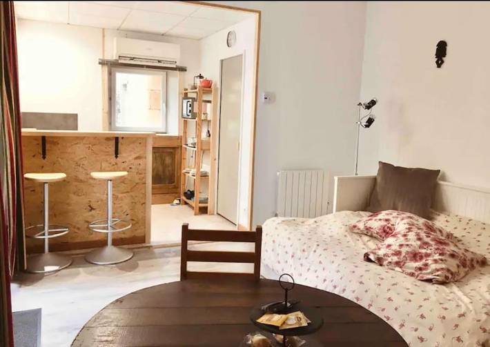 Appartement de vacances pour 2 personnes, avec jardin ainsi que terrasse et vue