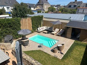 Cottage pour 7 personnes, avec jardin et piscine dans Thermes Marins de Saint-Malo