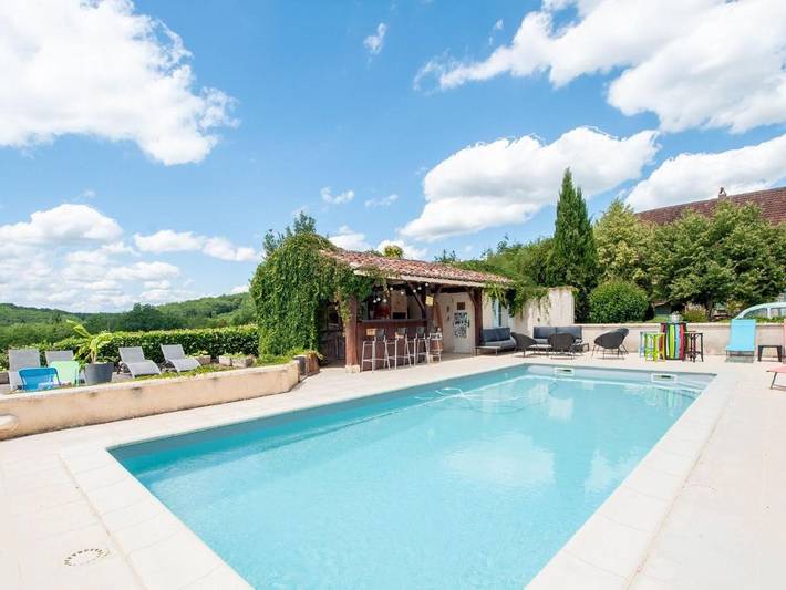 Maison de vacances pour 8 personnes, avec piscine et terrasse, animaux acceptés