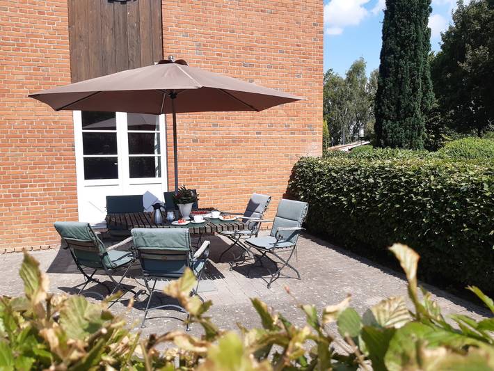 Ferienwohnung für 6 Personen, mit Garten