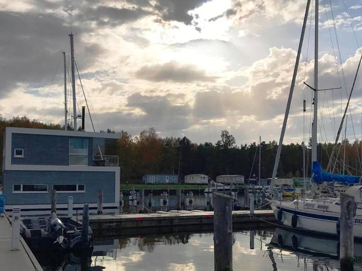 Boot für 2 Personen, mit Terrasse und Sauna in Usedomer Norden