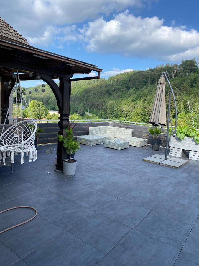 Ferienwohnung für 4 Personen, mit Terrasse und Ausblick