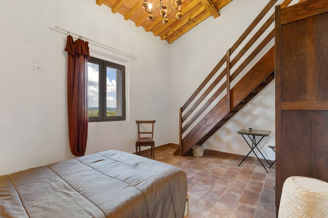 Camera 'Olivo - Fattoria Le Caprine' con Giardino in Comune, Wi-Fi e Aria Condizionata in Gambassi Terme, Chianti