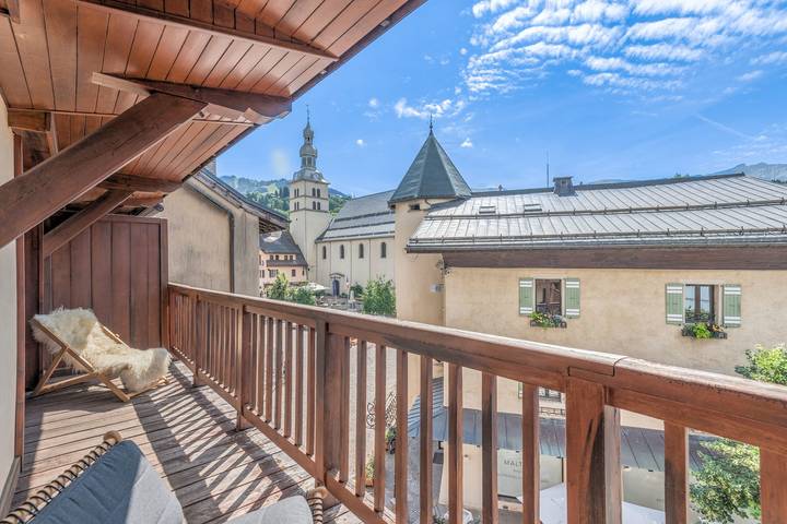 Gîte pour 2 personnes, avec balcon, adapté aux familles dans Office de Tourisme de Megeve