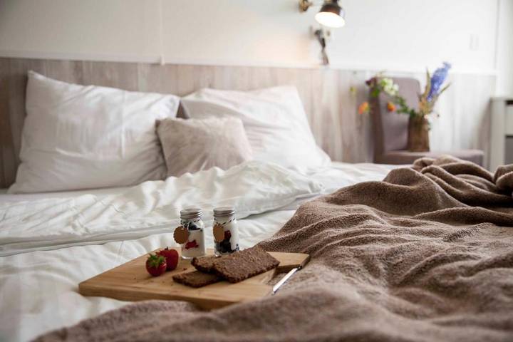Ferienwohnung für 5 Personen, mit Whirlpool und Terrasse sowie Garten und Sauna in 't Zand