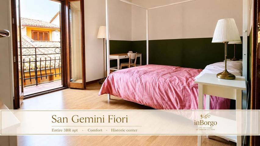 Appartamento per 6 persone, con Balcone a San Gemini