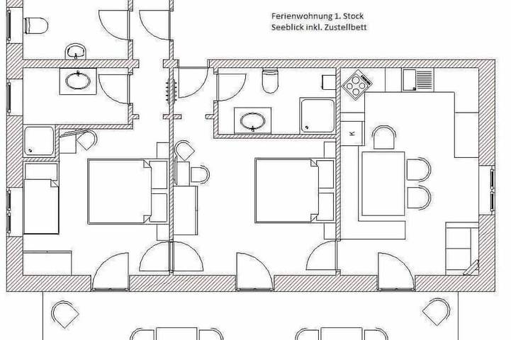 Ferienwohnung für 5 Personen, mit Garten - 1