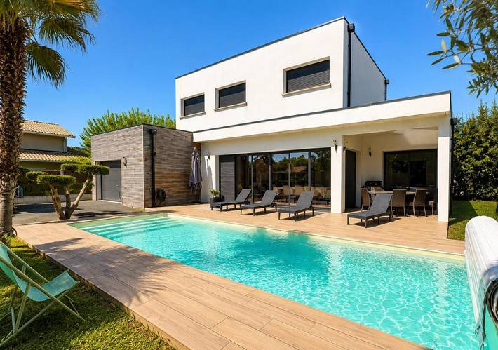 Villa pour 12 personnes, avec piscine et jardin à Gujan-Mestras
