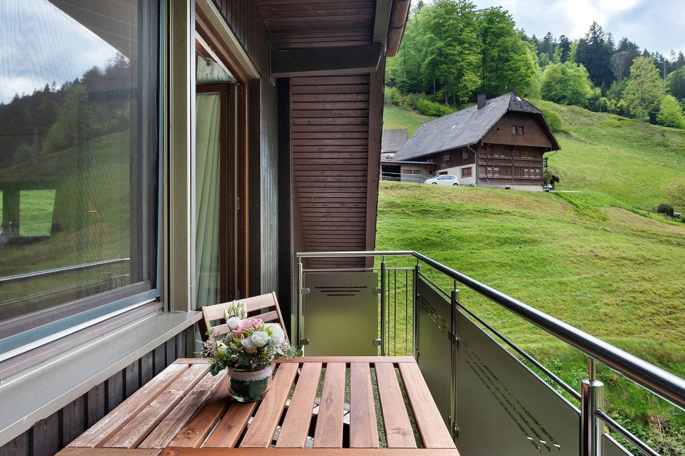 Ganze Wohnung, Ferienwohnung 'Glashütte' mit Bergblick, Balkon und Wi-Fi in St. Märgen, Südschwarzwald