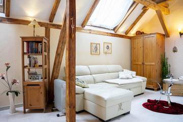 Hütte für 2 Personen, mit Sauna und Balkon im Erzgebirge