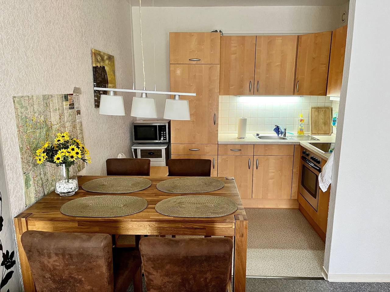 Ganze Wohnung, Apartment "Ruhezeit" mit Bergblick, geteilter Sauna und Pool in Bad Harzburg, Harzvorland