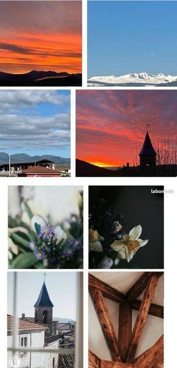 Cottage pour 2 personnes, avec vue ainsi que jardin et sauna à Montaigut-le-Blanc