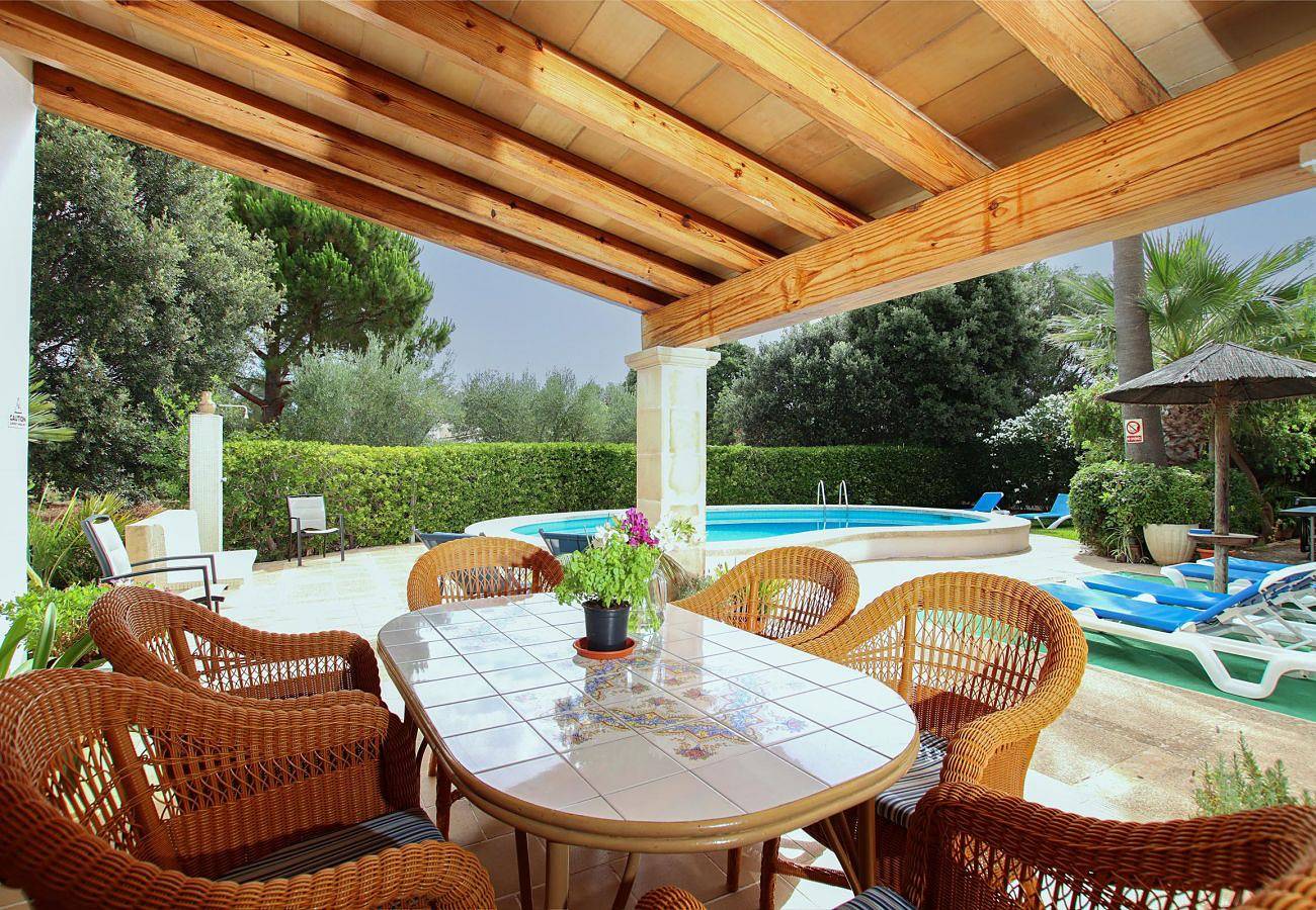 Villa "Mar" mit Bergblick, privatem Pool und Wlan in Pollença Stadt, Pollença