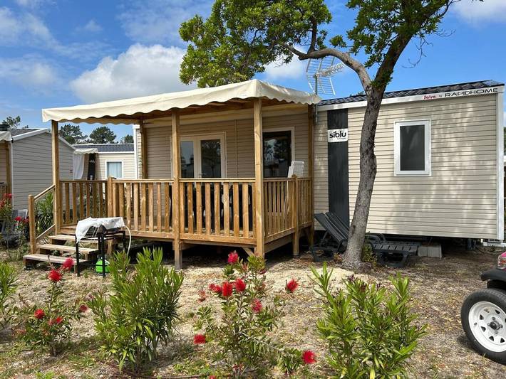 Camping para 6 personas, con terraza además de piscina y jardín, Se admiten mascotas en Cap Ferret