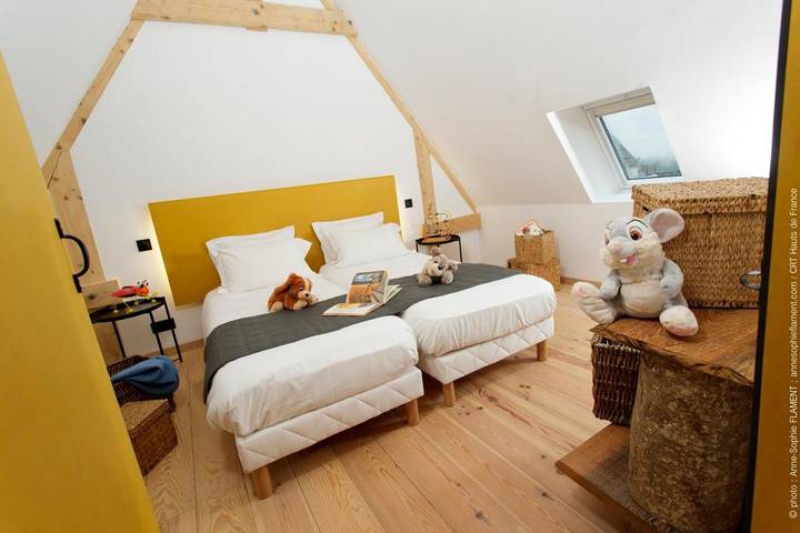 Location de vacances pour 2 personnes, avec vue ainsi que sauna et jardin à Wierre-Effroy - 3
