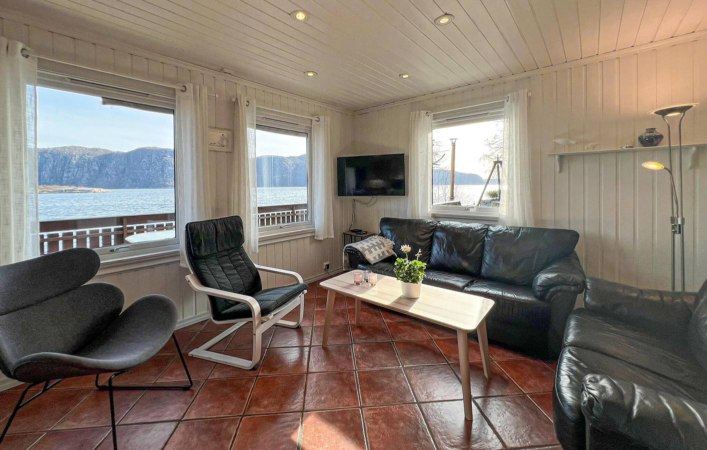 Maison de vacances pour 8 personnes avec terrasse in Farsund