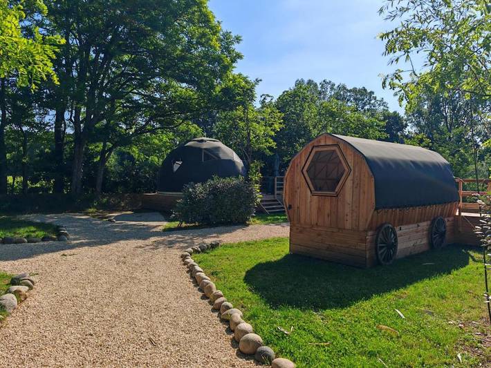Tente pour 2 personnes, avec piscine et terrasse en Ardèche - 2