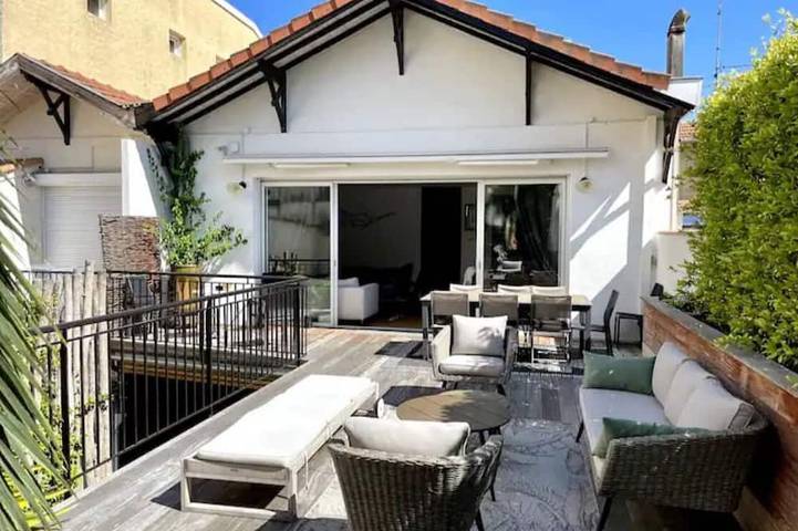 Maison de vacances pour 10 personnes, avec jacuzzi et jardin