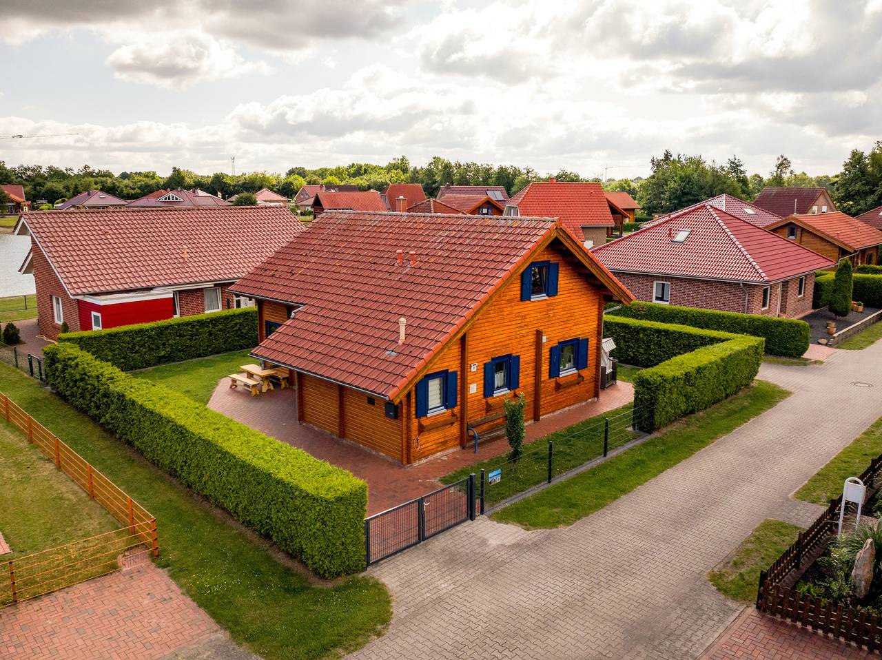 Ferienhaus 'Auszeit Am See' mit Seeblick, privater Terrasse und Wi-Fi in Walchum, Emsland