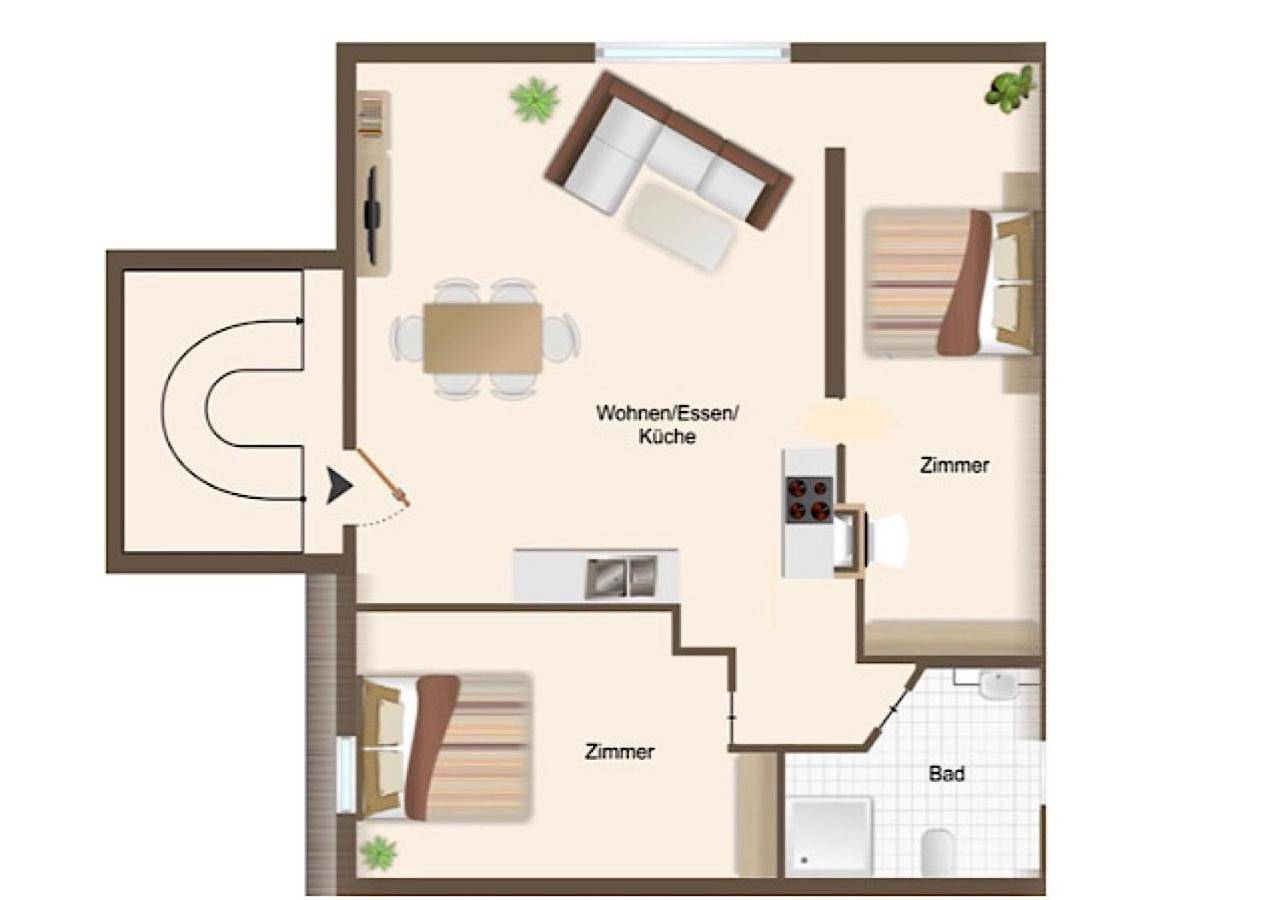 Appartement entier, Platzhirsch in Kehl, Forêt-Noire centrale